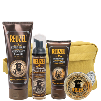 Набор для бороды Reuzel Clean & Fresh Quattro: шампунь, пена, масло и бальзам для бороды Набор для бороды Reuzel Clean & Fresh Quattro: шампунь, пена, масло и бальзам для бороды