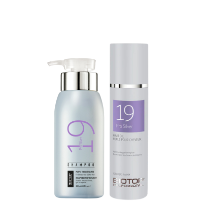 Комплект BIOTOP Pro Silver Duo для блондинок: шампунь и масло