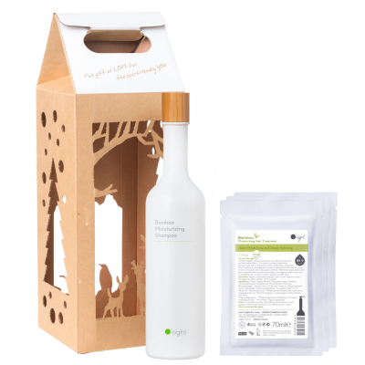 Новогодний набор O'right «Увлажнение и восстановление»: шампунь и 3 маски