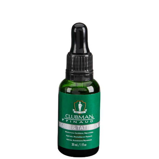 Масло для бороды и татуировок Clubman Beard and Tattoo Oil, 30 мл