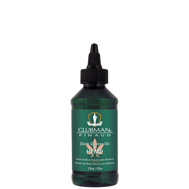 Натуральное масло для роста волос Clubman Castor Oil and Hemp Dark — для жестких, 118 мл