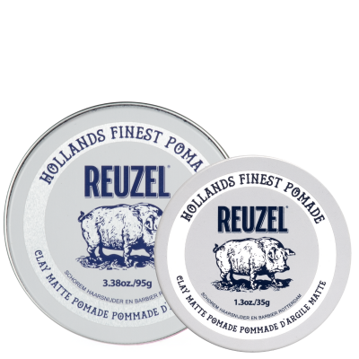 Комплект для мужчин Reuzel Duo: две матовые глины-помады сильной фиксации