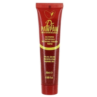 Универсальный бальзам Dr.PAWPAW Limited Edition Red Sparkle Balm – красный с блестками, 25 мл Универсальный бальзам Dr.PAWPAW Limited Edition Red Sparkle Balm – красный с блестками, 25 мл
