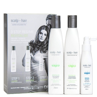Набор против выпадения Scalp to Hair для тонких окрашенных волос Набор против выпадения Scalp to Hair для тонких окрашенных волос