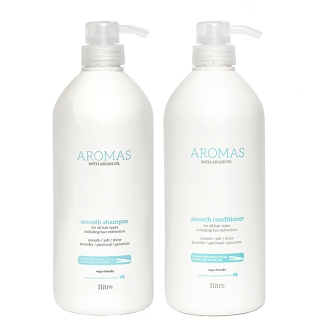 Комплект Aromas Smooth «Разглаживание XXL»: шампунь и кондиционер, 1000 мл Комплект Aromas Smooth «Разглаживание XXL»: шампунь и кондиционер, 1000 мл