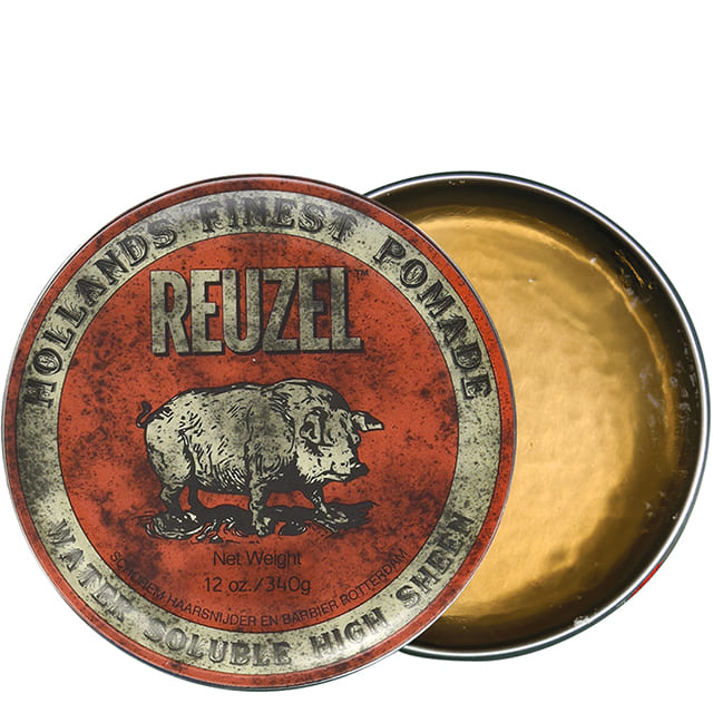 Красная помада для укладки средней фиксации Reuzel Water Soluble High Sheen, 340 г
