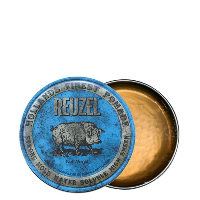 Голубая помада для укладки сильной фиксации Reuzel Strong Hold Water Soluble, 35 г