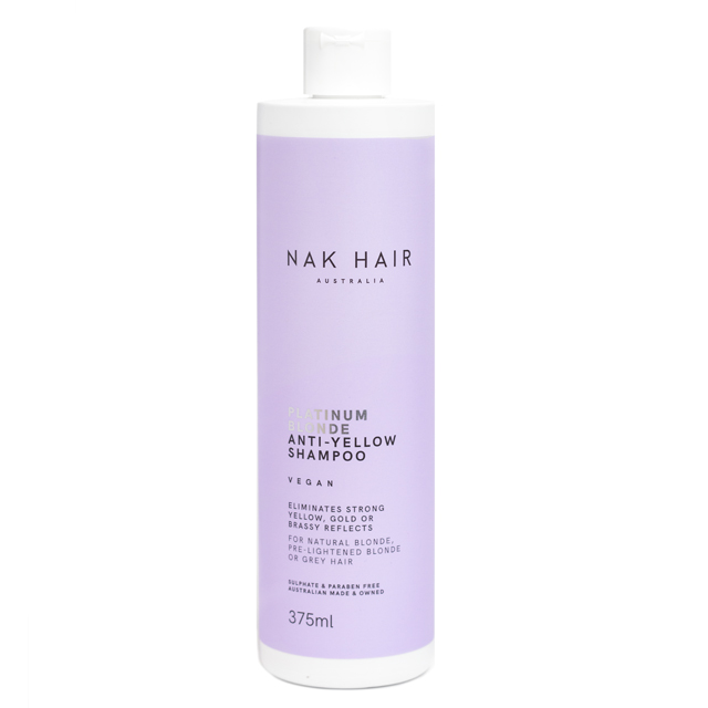Шампунь «Платиновый блонд» против желтизны волос NAK Platinum Blonde Anti-Yellow Shampoo, 375 мл