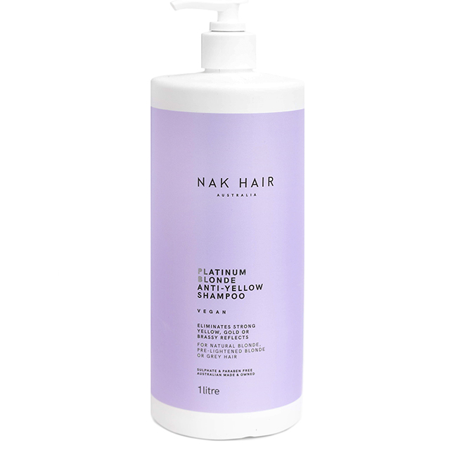 Шампунь «Платиновый блонд» против желтизны волос NAK Platinum Blonde Anti-Yellow Shampoo, 1000 мл