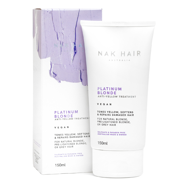Маска для блондинок «Платиновый блонд — восстановление за 60 секунд» NAK Platinum Blonde Treatment Anti-Yellow 60 Second Repair, 150 мл