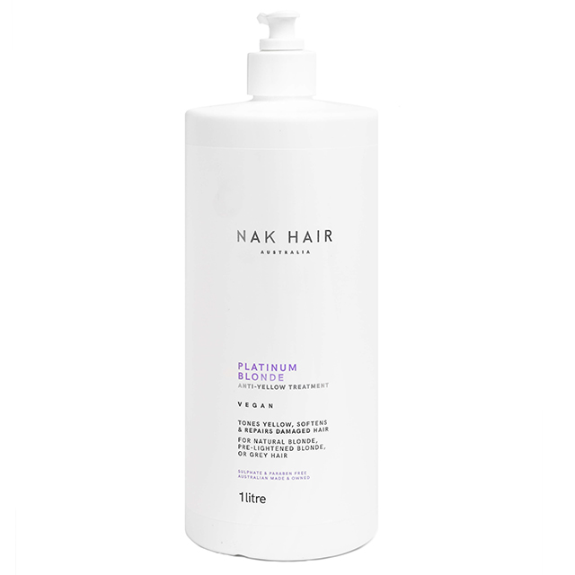 Маска для блондинок «Платиновый блонд — восстановление за 60 секунд» NAK Platinum Blonde Treatment Anti-Yellow 60 Second Repair, 1000 мл