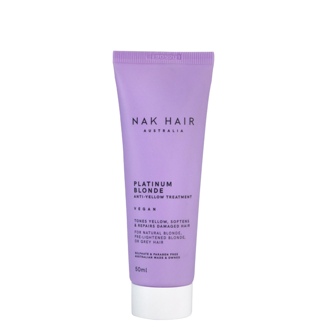 Маска для блондинок «Платиновый блонд — восстановление за 60 секунд» NAK Platinum Blonde Treatment Anti-Yellow 60 Second Repair, 50 мл
