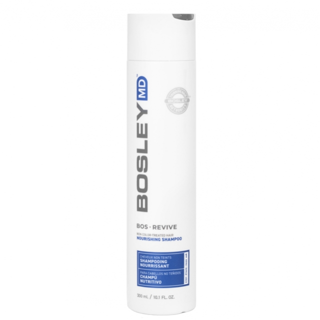 Питательный шампунь против выпадения редеющих неокрашенных волос Bosley MD Revive Non Color Treated Hair Nourishing Shampoo, 300 мл
