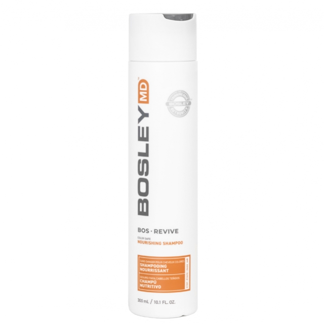 Питательный шампунь против выпадения окрашенных редеющих волос Bosley MD Revive Color Safe Nourishing Shampoo, 300 мл