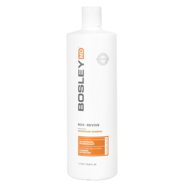 Питательный шампунь против выпадения окрашенных редеющих волос Bosley MD Revive Color Safe Nourishing Shampoo, 1000 мл