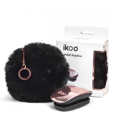Набор ikoo Pom Pocket Keychain: детанглер и косметичка-брелок