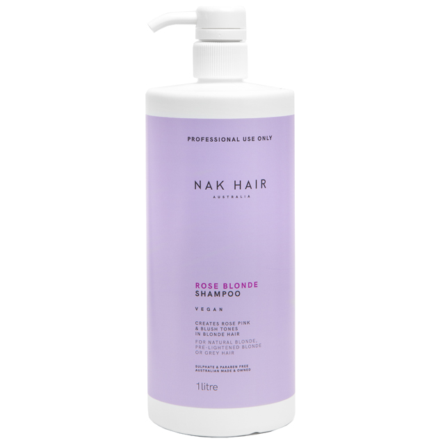 Тонирующий шампунь «Розовый блонд» NAK Rose Blonde Shampoo, 1000 мл