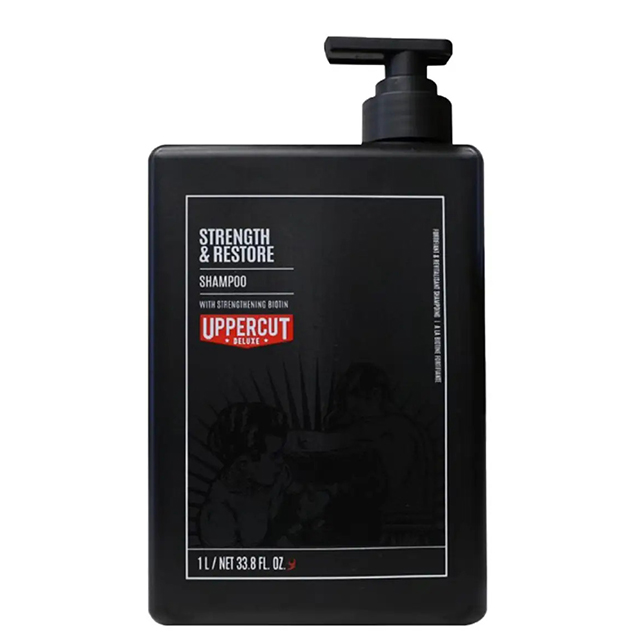 Ежедневный шампунь для волос Uppercut Deluxe Strength and Restore Shampoo, 1000 мл