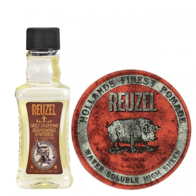 Комплект Reuzel Duo: шампунь и красная помада средней фиксации