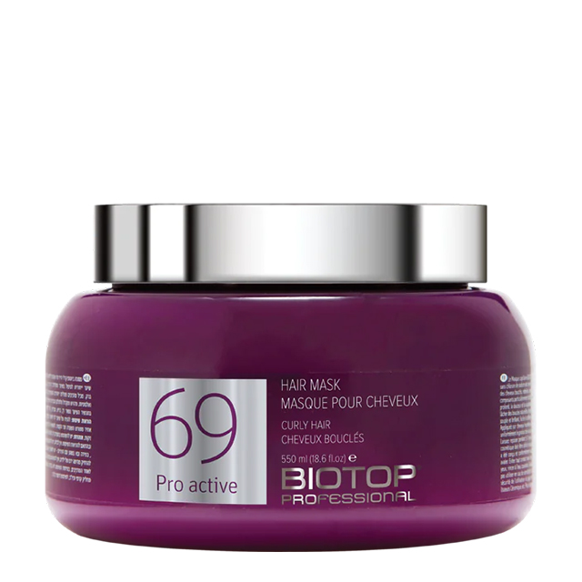 Увлажняющая маска для вьющихся волос BIOTOP 69 Pro Active Hair Mask, 550 мл