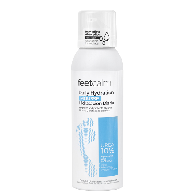 Увлажняющий мусс для нормальной и сухой кожи ног Feetcalm Daily Hydration Mousse 10% Urea, 125 мл