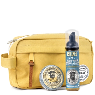 Набор для ухода за бородой Reuzel Beard Travel Kit 2023: бальзам и пена
