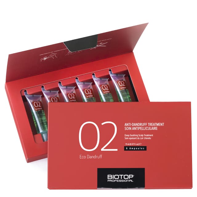 Набор концентратов против перхоти BIOTOP 02 Eco Dandruff Anti-Dandruff Treatment