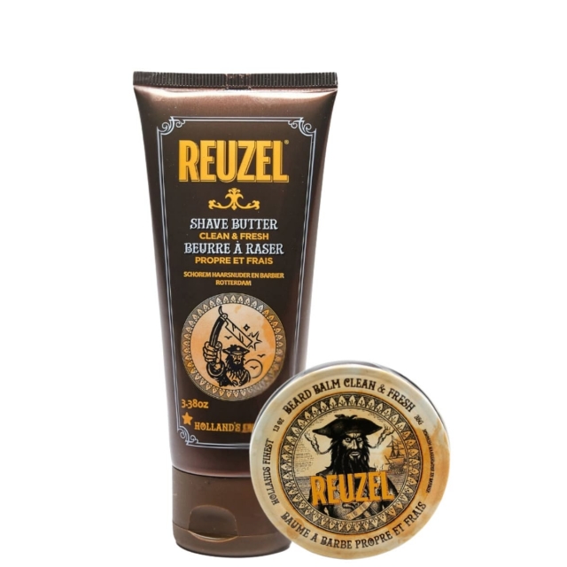 Комплект Reuzel Clean & Fresh Duo: масло для бритья и бальзам для бороды