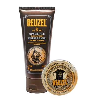 Комплект Reuzel Duo: масло для бритья и бальзам для бороды