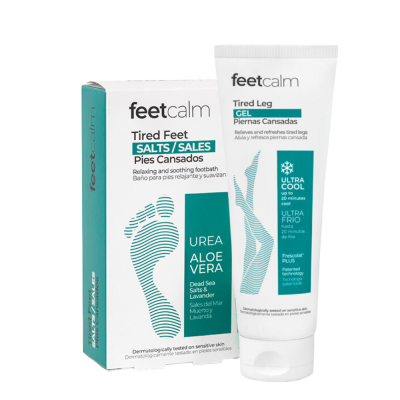 Набор для ухода за ногами Feetcalm: соль и охлаждающий гель