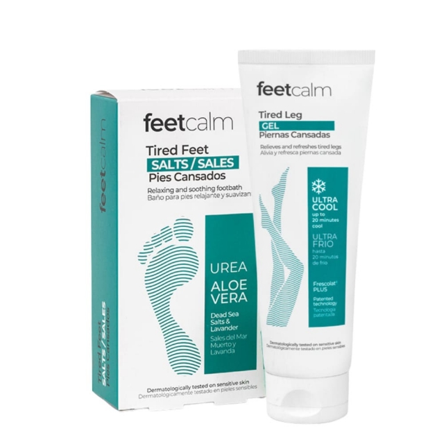 Набор для ухода за ногами Feetcalm: соль и охлаждающий гель