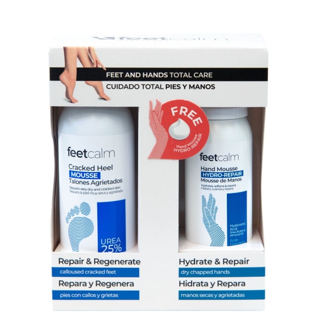 Набор для ухода за кожей Feetcalm Feet & Hands Kit, Repairing 25% Urea