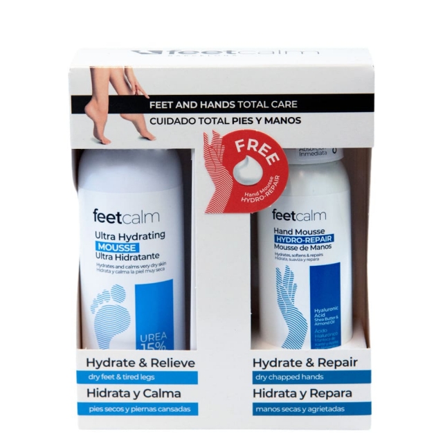 Набор для ухода за кожей Feetcalm Feet & Hands Kit, Hydrating 15% Urea