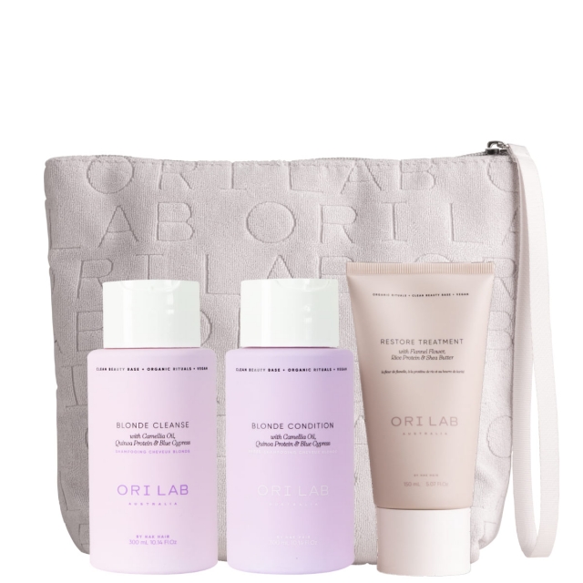 Набор в косметичке ORI Lab Holiday Blond Trio «Блонд»: шампунь, кондиционер и крем-маска