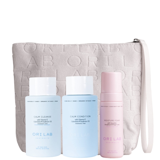 Набор в косметичке ORI Lab Holiday Calm Trio «Питание»: шампунь, кондиционер и увлажняющая пенка