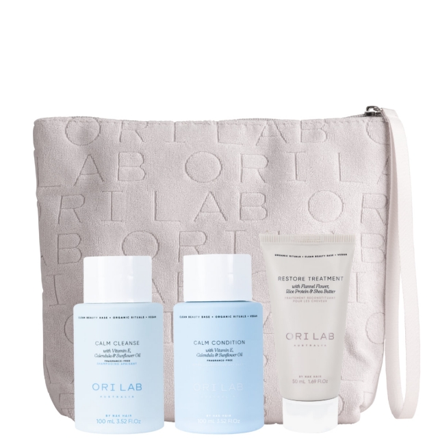 Мини-набор в косметичке ORI Lab Calm Trio Mini «Питание»: шампунь, кондиционер и крем-маска