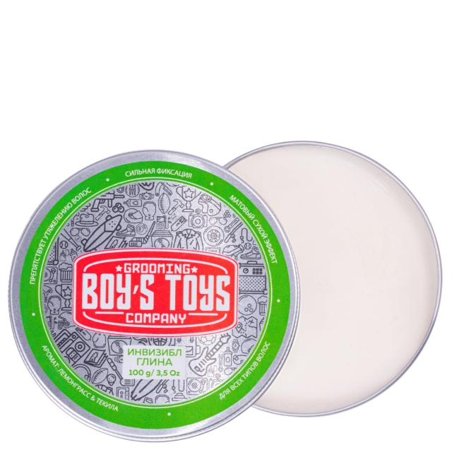 Матовая глина Boy's Toys средней фиксации «Инвизибл», 100 г