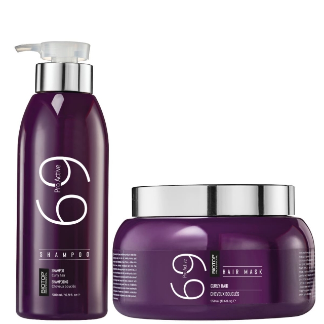 Комплект BIOTOP Pro Active Duo для вьющихся волос: шампунь и маска