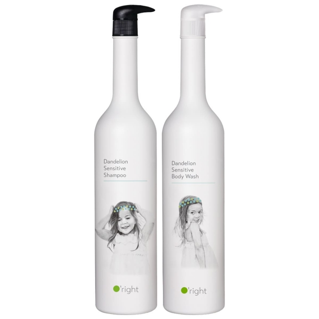 Комплект для детей O'right Dandelion Duo XXL «Одуванчик»: шампунь и гель для душа