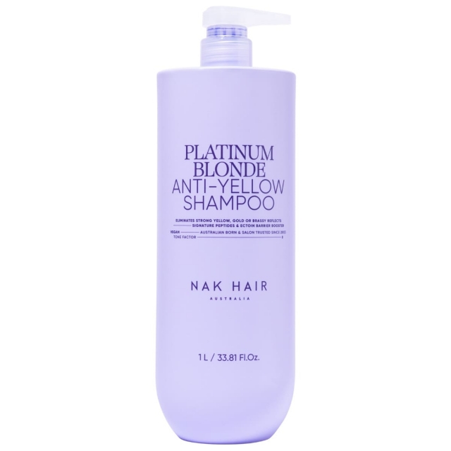 Шампунь «Платиновый блонд» против желтизны волос NAK Signature Platinum Blonde Anti-Yellow Shampoo, 1000 мл