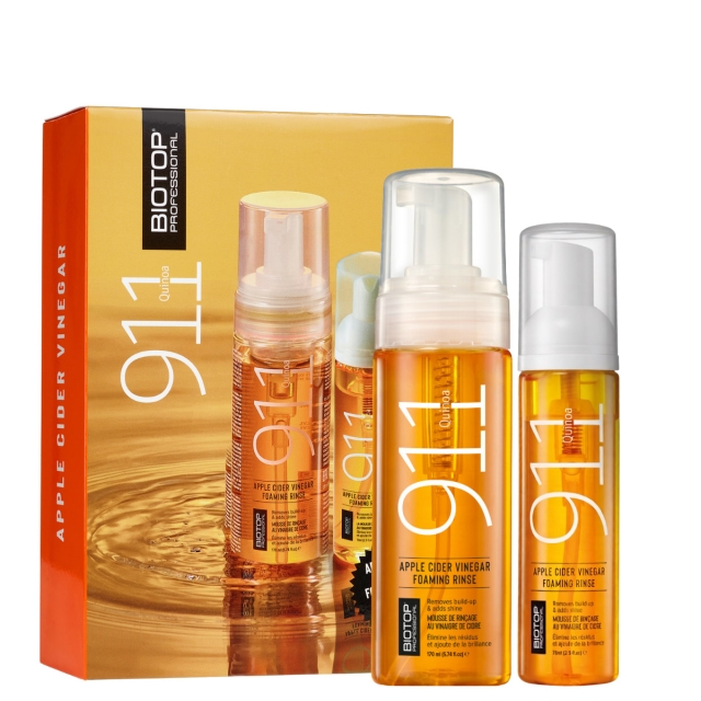 Набор BIOTOP 911 Quinoa Purify & Shine Vinegar Kit «Киноа»: две очищающие пенки для волос с уксусом
