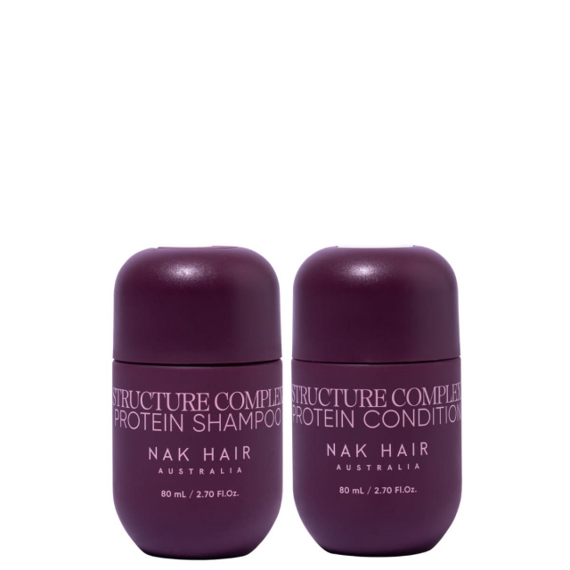 Дорожный комплект NAK Signature Duo Mini «Протеиновое восстановление»: шампунь и кондиционер, 80 мл