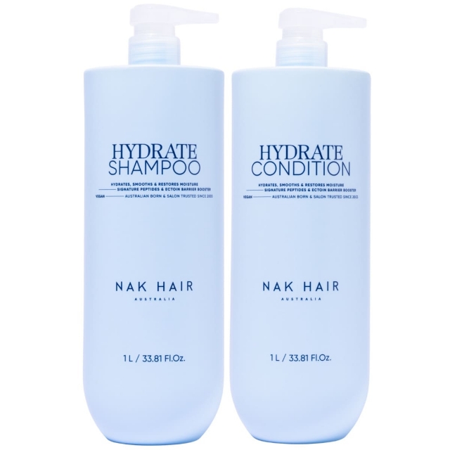 Комплект NAK Signature Duo XXL «Увлажнение»: шампунь и кондиционер, 1000 мл