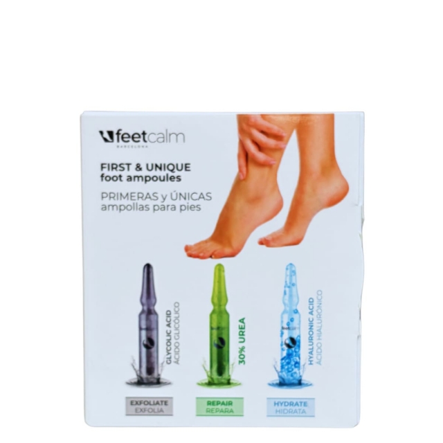Набор концентратов для пилинга и восстановления кожи стоп Feetcalm Discovery Kit, 3 шт