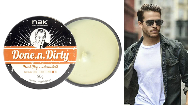 Глина для укладки сильной фиксации NAK Done-n-Dirty