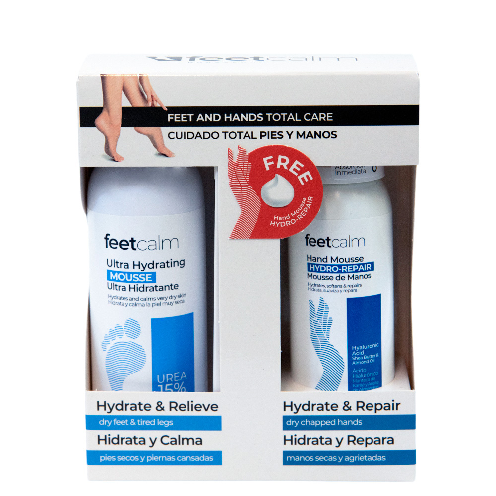 Набор для ухода за кожей Feetcalm Feet & Hands Kit, Hydrating 15% Urea