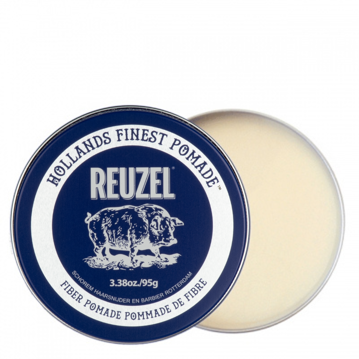 Синяя волокнистая помада для укладки сильной фиксации Reuzel Fiber Pomade, 95 г