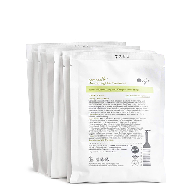 Комплект из 6 масок для увлажнения волос «Сила бамбука» O'right Bamboo Moisturizing Hair Treatment
