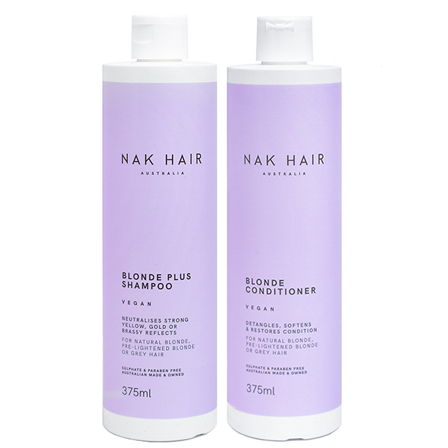 Комплект NAK Duo Blonde Plus «Блонд плюс»: шампунь и кондиционер, 375 мл