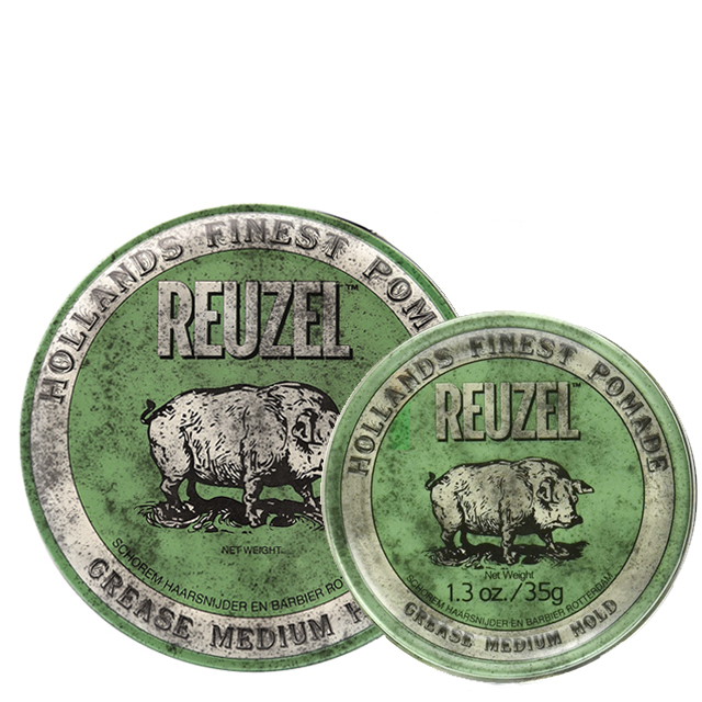 Комплект для мужчин Reuzel Duo: две зеленые помады средней фиксации